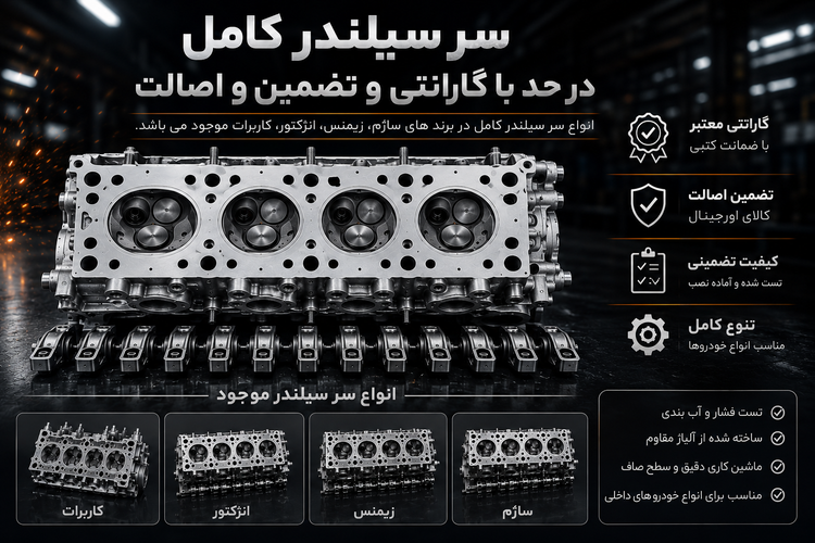 سر سیلندر استوک به شرط